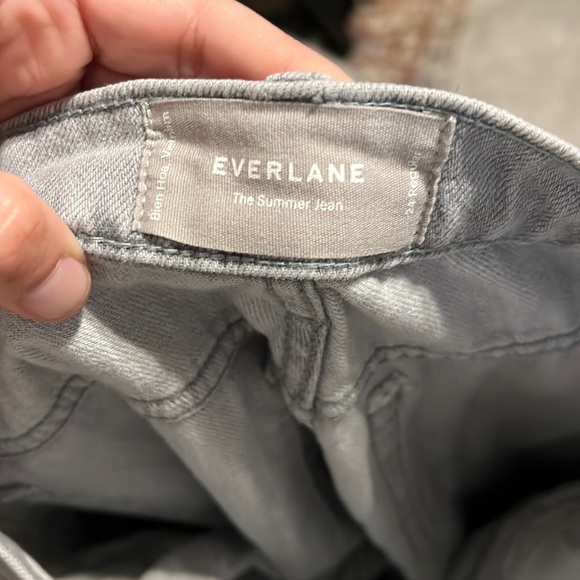Everlane The Summer Jean Super-Soft Relaxed Ash Grey Size 24 - Picture 6 of 7